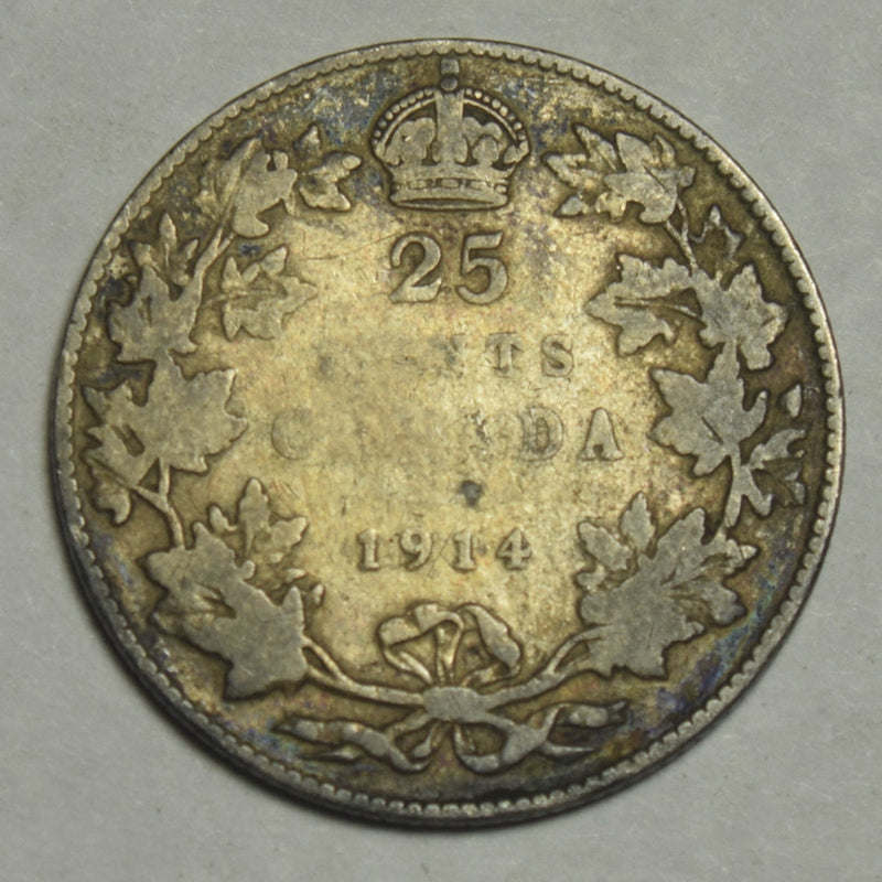 1914 Canadian Quarter . . . . Very Good