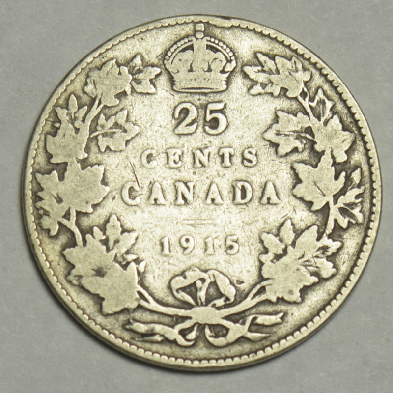 1915 Canadian Quarter . . . . Good/VG