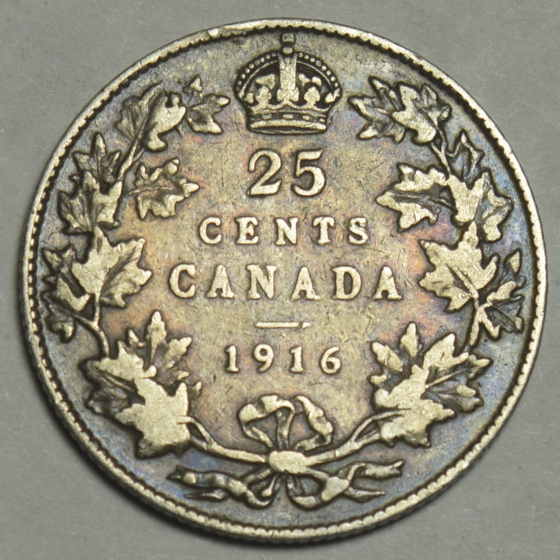 1916 Canadian Quarter . . . . Fine/VF