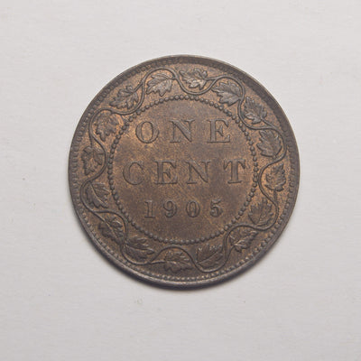 1905 Canadian Cent Choice BU Red/Brown