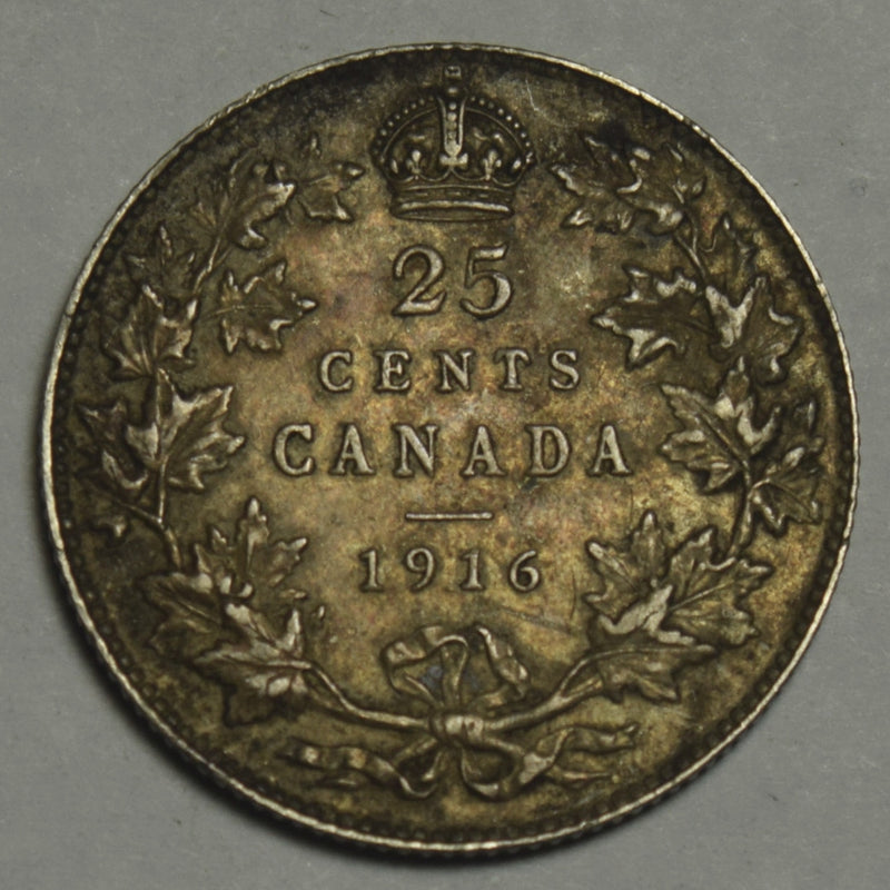 1916 Canadian Quarter . . . . XF/AU