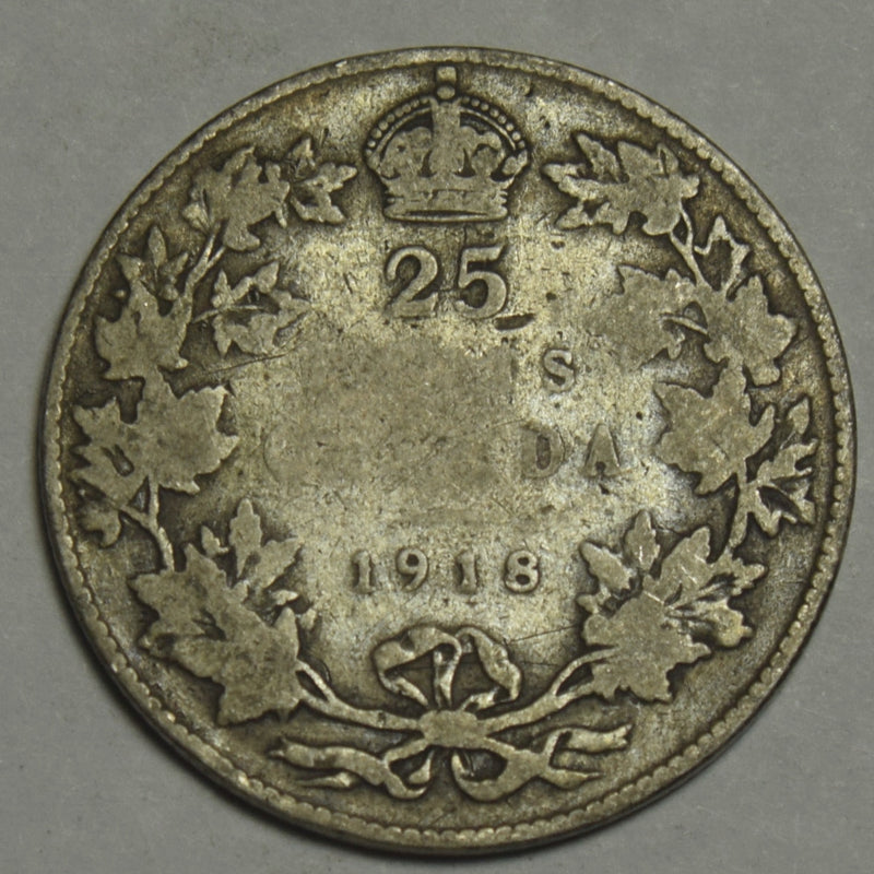 1918 Canadian Quarter . . . . Good/VG