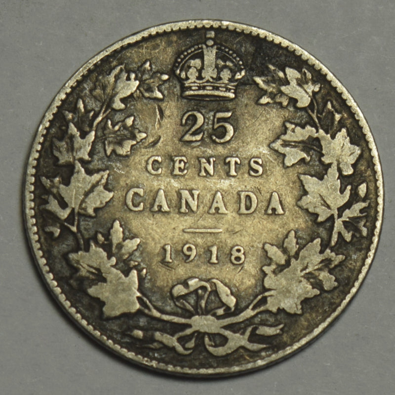 1918 Canadian Quarter . . . . VG/Fine