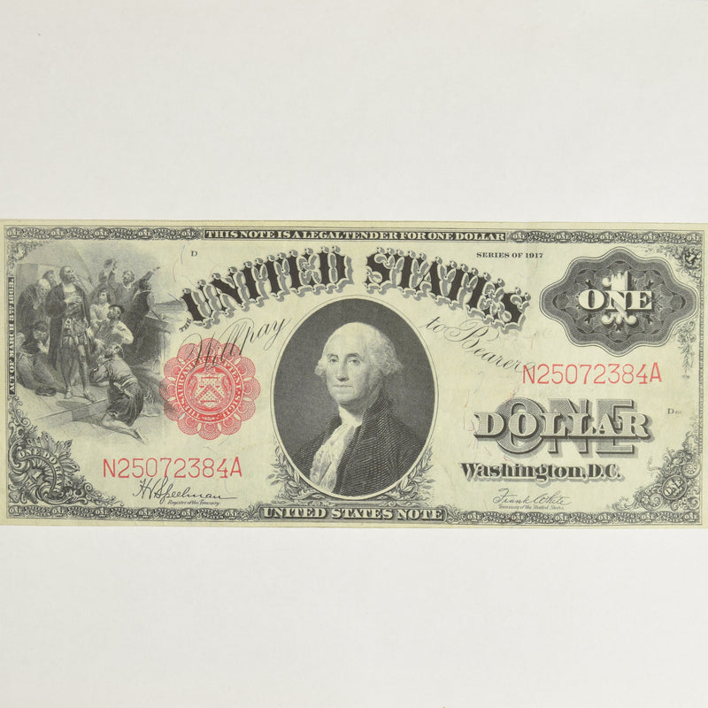 $1.00 1917 United States Note Fr. 38 . . . . Choice About Uncirculated