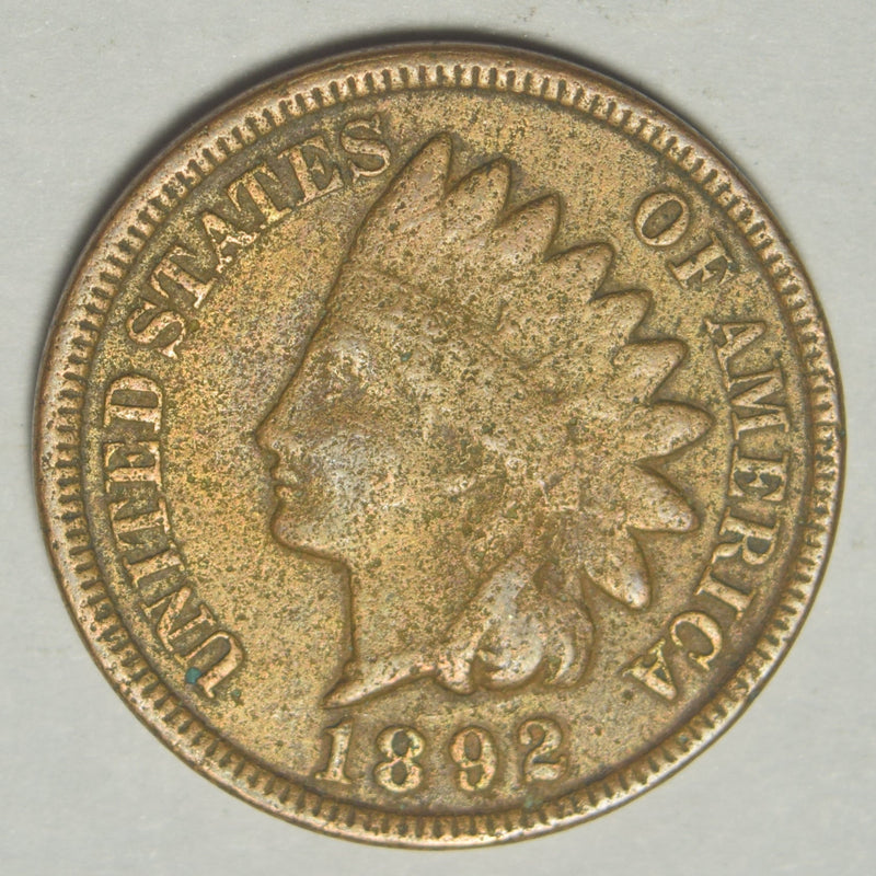 1892 Indian Cent . . . . VF pitted