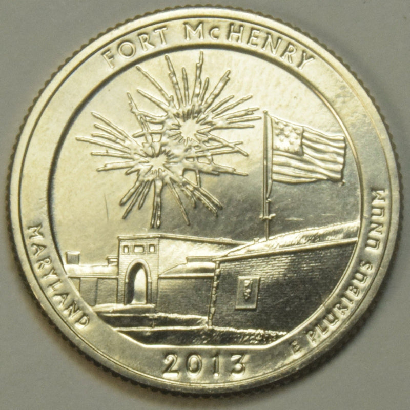 2013-S Fort McHenry National Monument, MD Quarter  Gem Brilliant Uncirculated