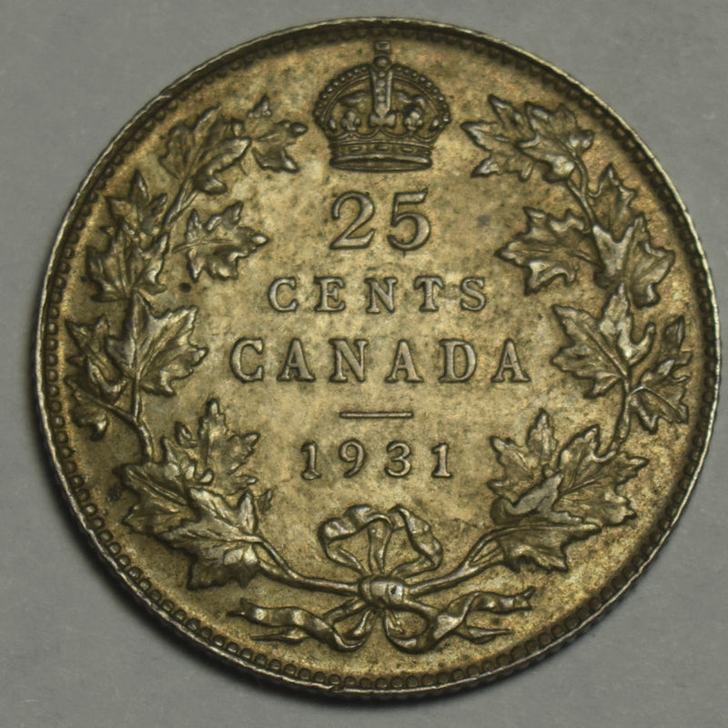 1931 Canadian Quarter . . . . Choice About Uncirculated