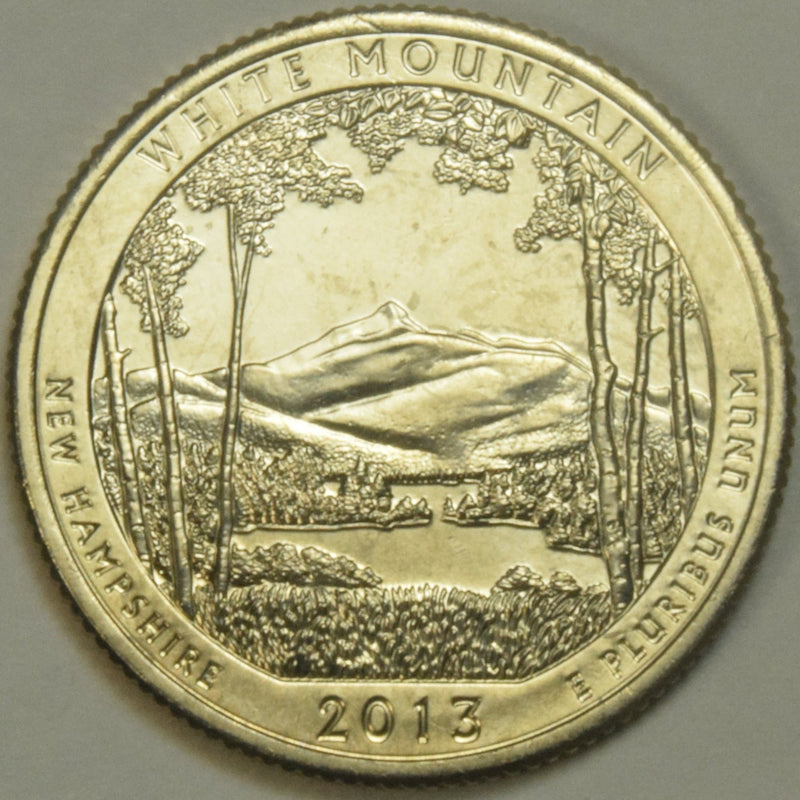 2013-S White Mountain National Forest, NH Quarter  Gem Brilliant Uncirculated
