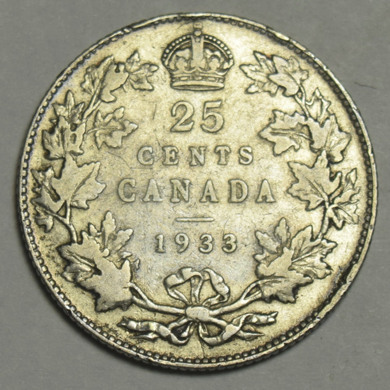 1933 Canadian Quarter . . . . Very Fine