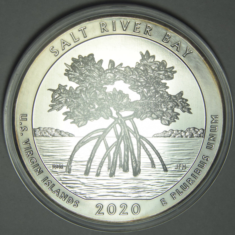 2020 Salt River Bay National Historical Park, VI Silver 5 oz Bullion Coin . . . . in Capsule Only