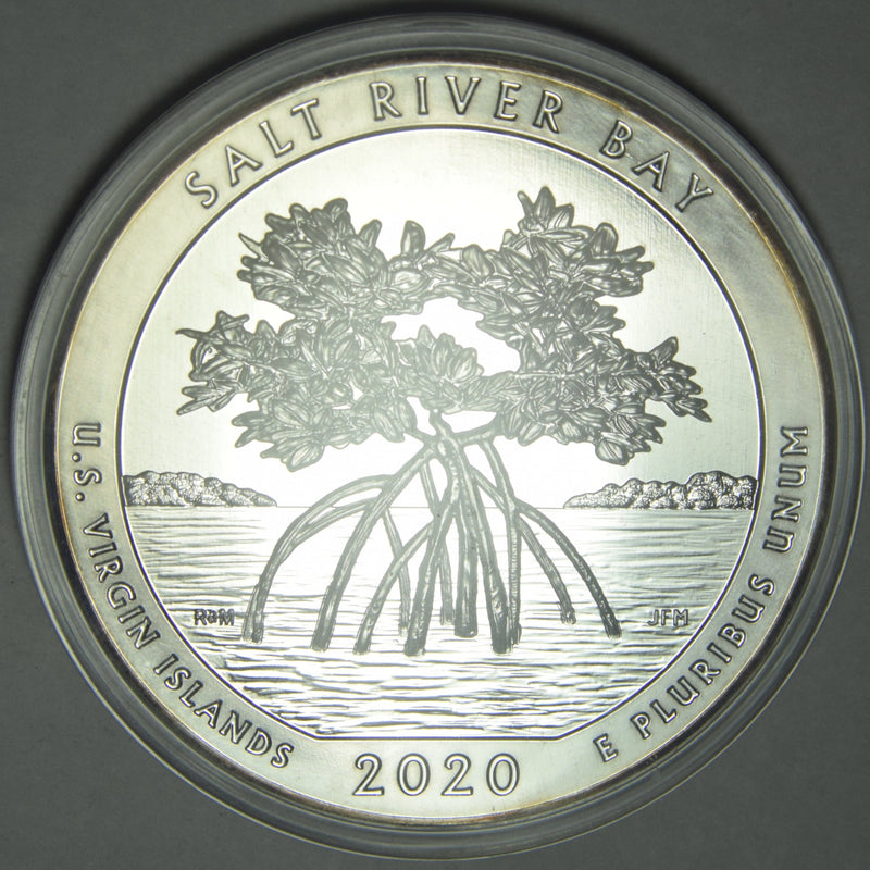 2020 Salt River Bay, VI Silver 5 oz Bullion Coin . . . .  in Capsule only