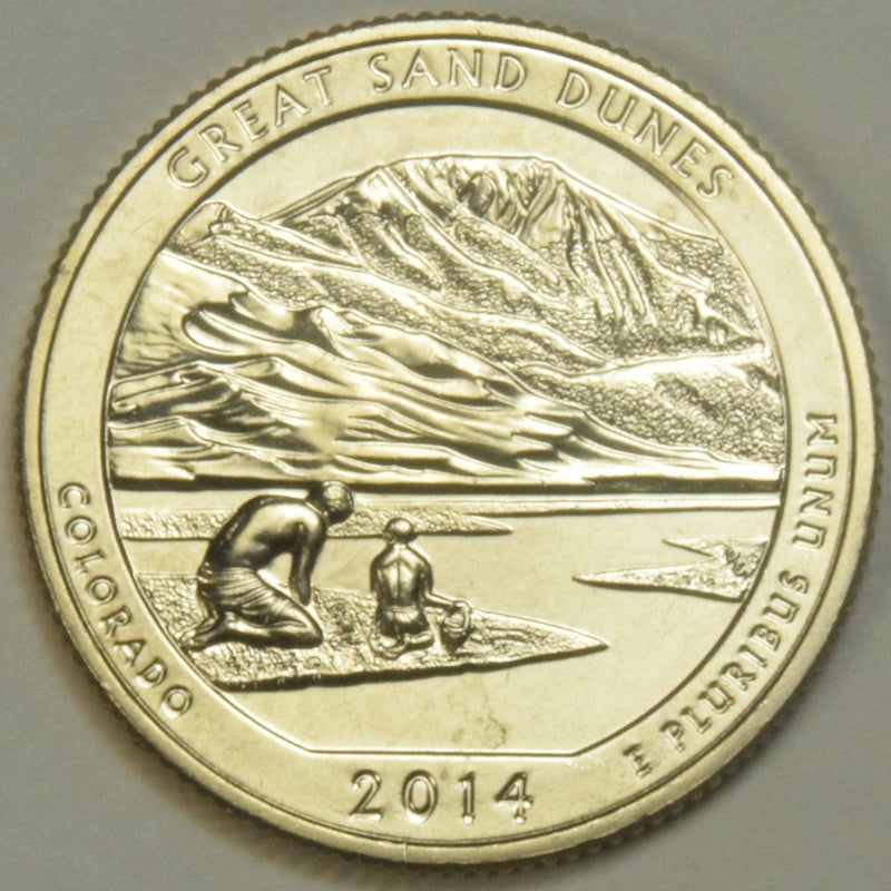 2014-S Great Sand Dunes National Park, CO Quarter  Gem Brilliant Uncirculated