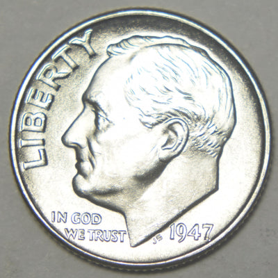 1947-D Roosevelt Dime Brilliant Uncirculated