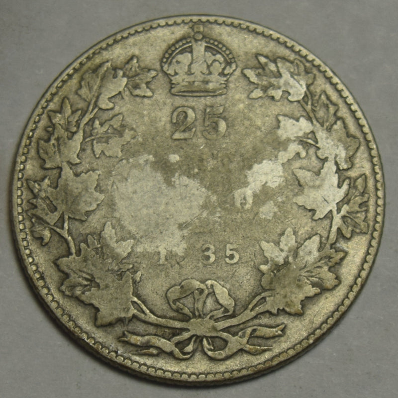 1935 Canadian Quarter . . . . Very Good
