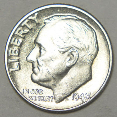 1948 Roosevelt Dime Brilliant Uncirculated