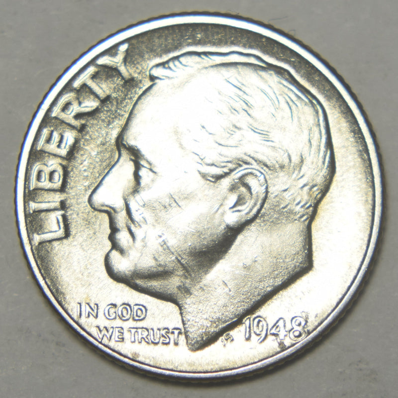 1948 Roosevelt Dime Brilliant Uncirculated