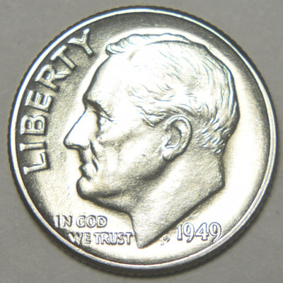 1949 Roosevelt Dime Brilliant Uncirculated