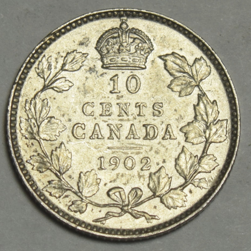 1902 Canadian 10 Cents . . . . XF/AU