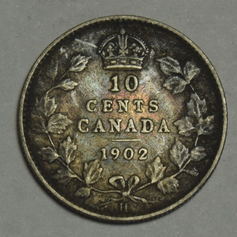 1902-H Canadian 10 Cents . . . . Fine