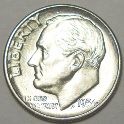 1954-S Roosevelt Dime Brilliant Uncirculated