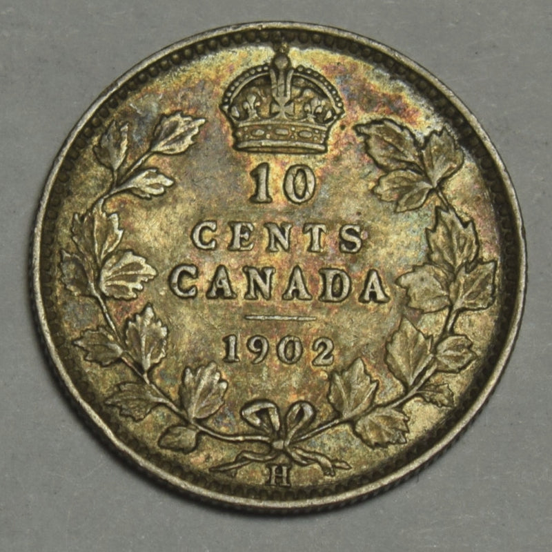 1902-H Canadian 10 Cents . . . . Fine/VF