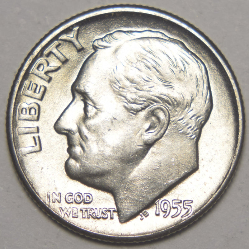 1955-D Roosevelt Dime Brilliant Uncirculated