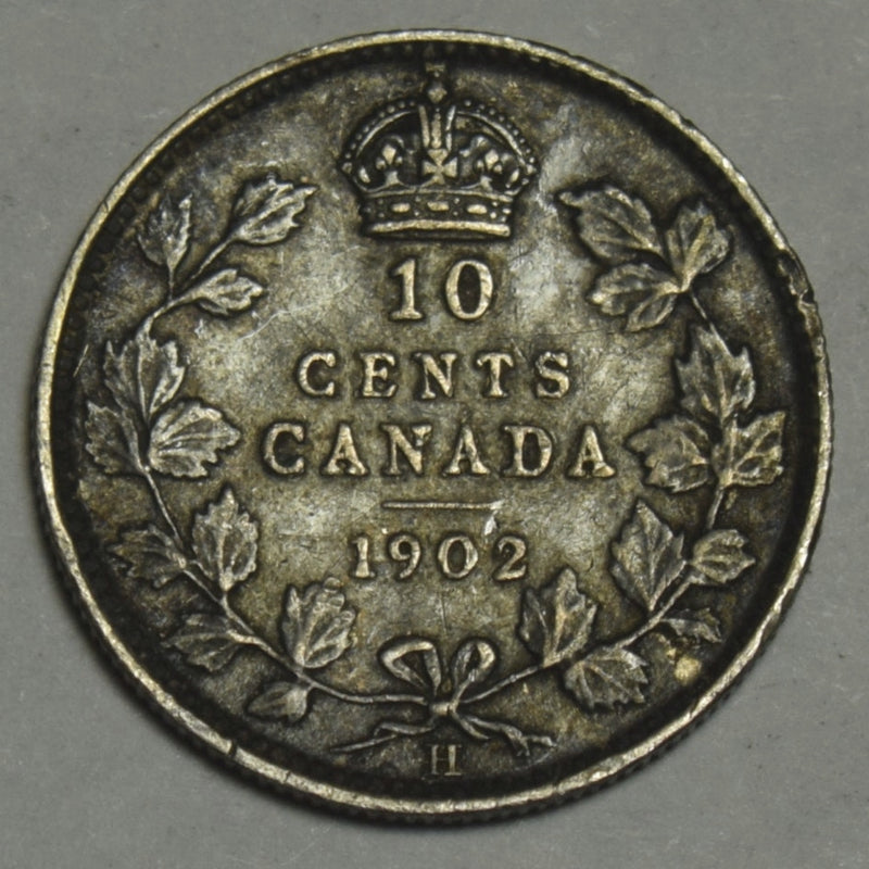 1902-H Canadian 10 Cents . . . . Very Fine