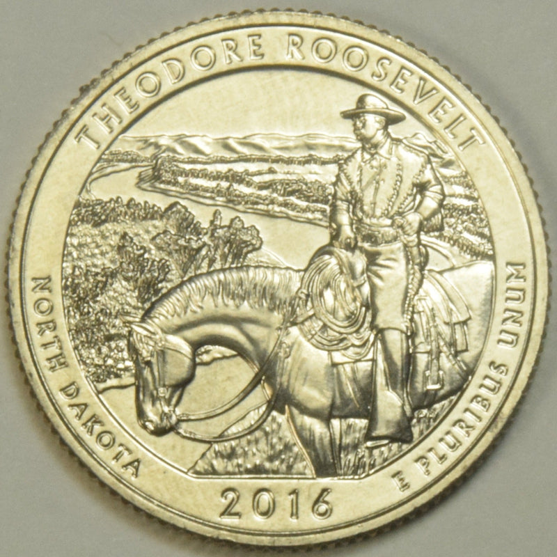 2016-S Roosevelt National Park, ND Quarter  Gem Brilliant Uncirculated