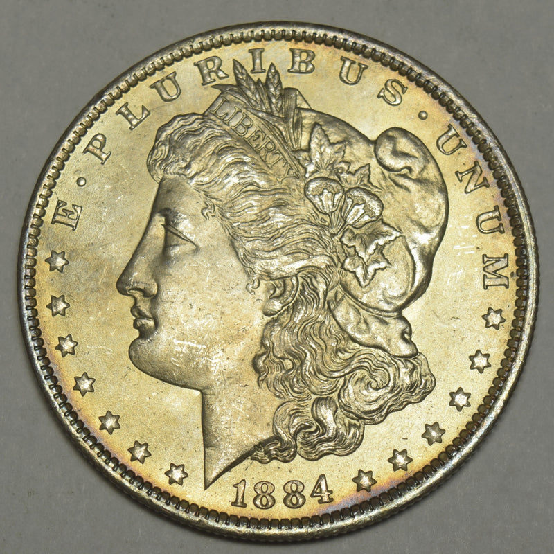 1884-O Morgan Dollar . . . . Gem BU Golden Toning