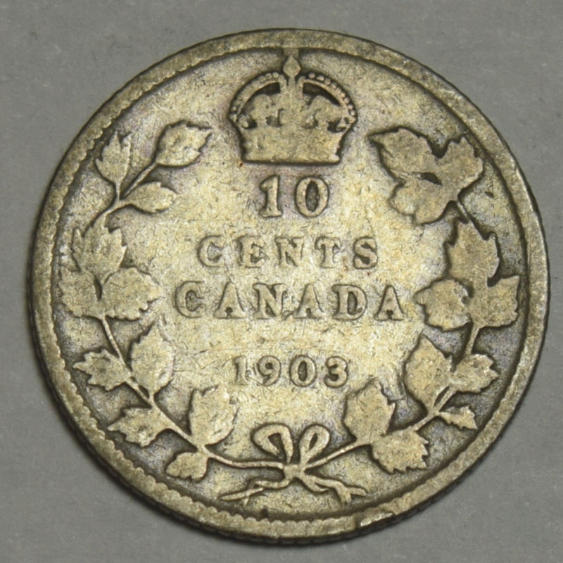 1903 Canadian 10 Cents . . . . Good