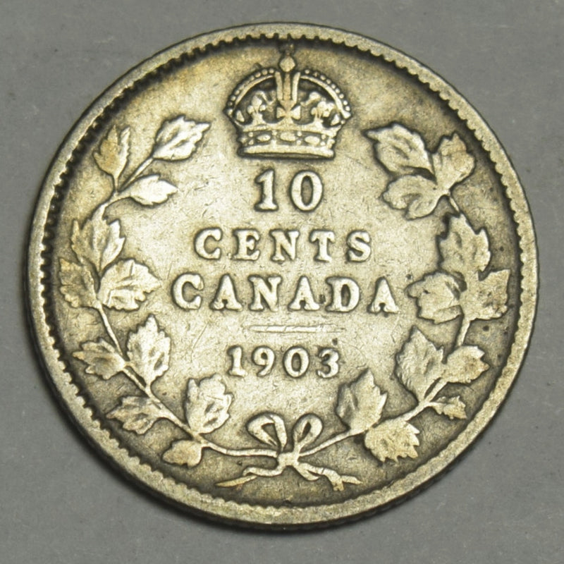 1903 Canadian 10 Cents . . . . Fine