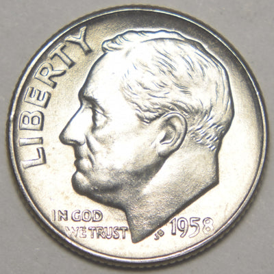1958-D Roosevelt Dime Brilliant Uncirculated