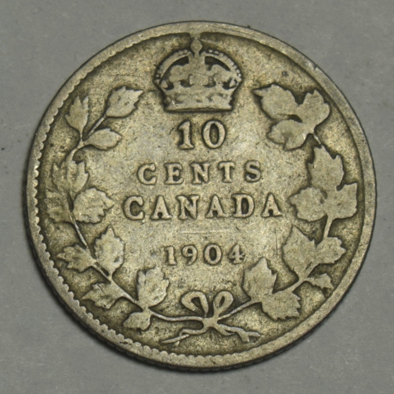 1904 Canadian 10 Cents . . . . Very Good