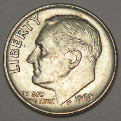 1963-D Roosevelt Dime Brilliant Uncirculated