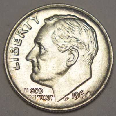 1964 Roosevelt Dime Brilliant Uncirculated