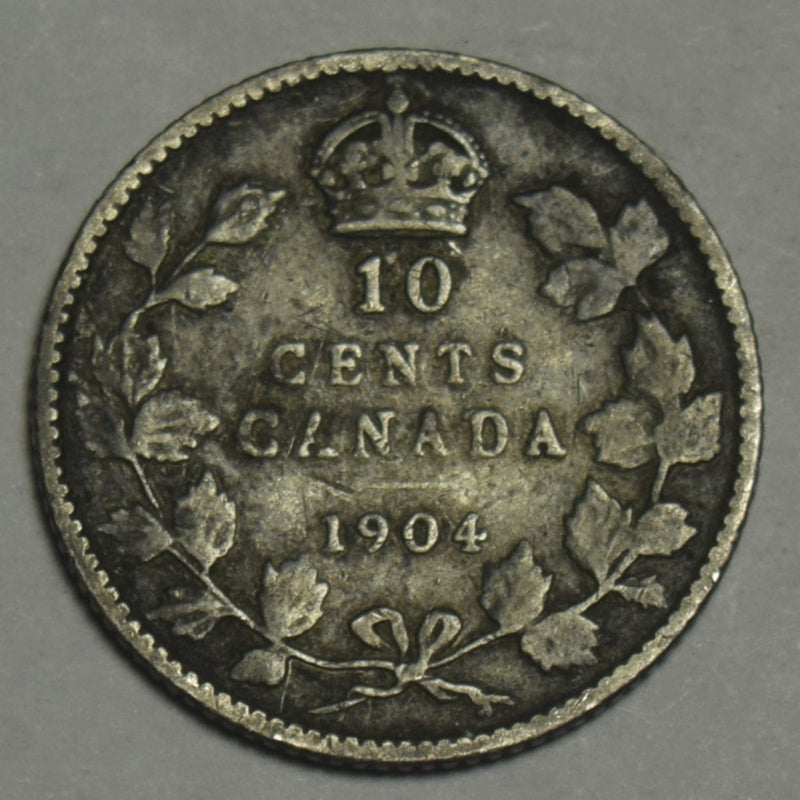 1904 Canadian 10 Cents . . . . Fine