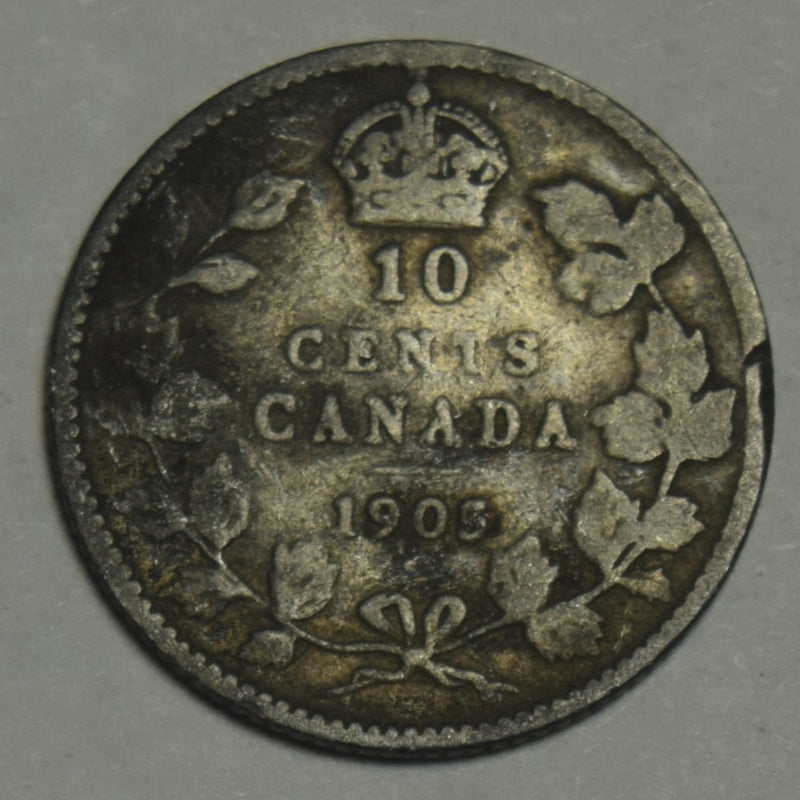 1905 Canadian 10 Cents . . . . Good