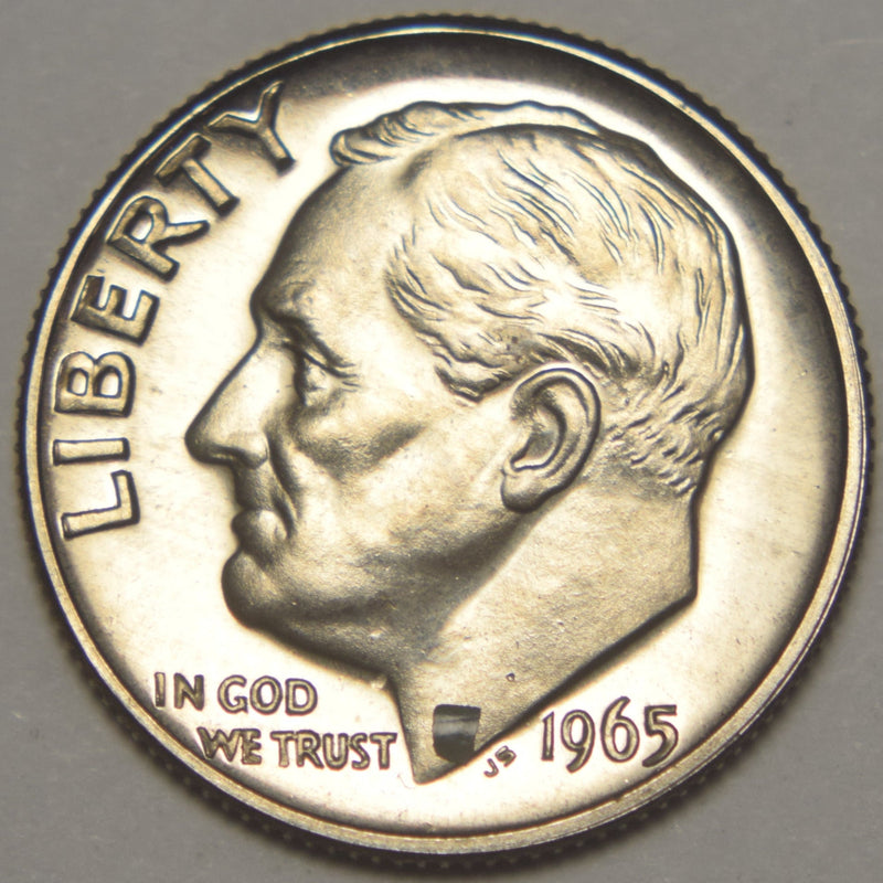 1965 SMS Roosevelt Dime Brilliant Uncirculated