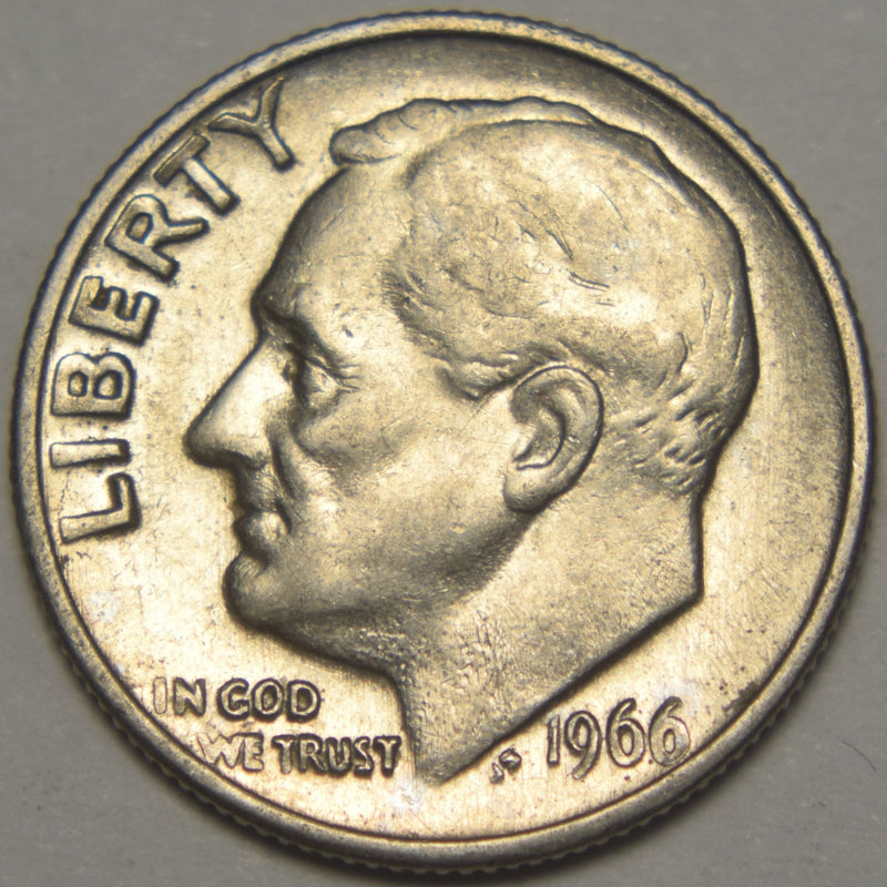1966 Roosevelt Dime Brilliant Uncirculated