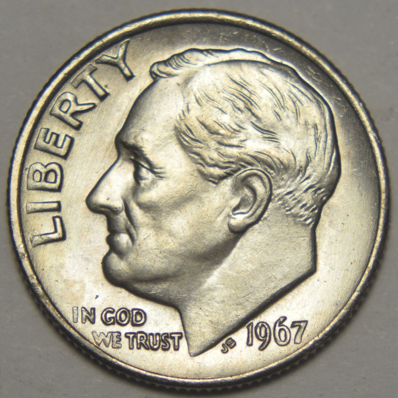 1967 Roosevelt Dime Brilliant Uncirculated