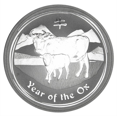 2009 Australia Lunar Ox Series II Gem BU 1 oz. Silver