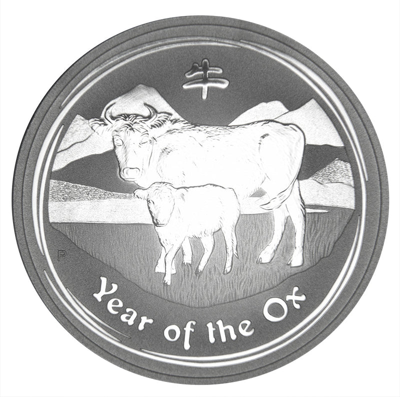 2009 Australia Lunar Ox Series II Gem BU 1 oz. Silver