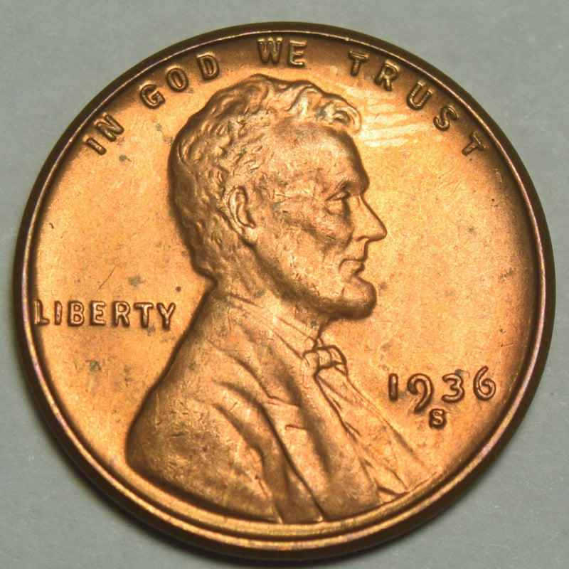 1936-S Lincoln Cent Brilliant Uncirculated