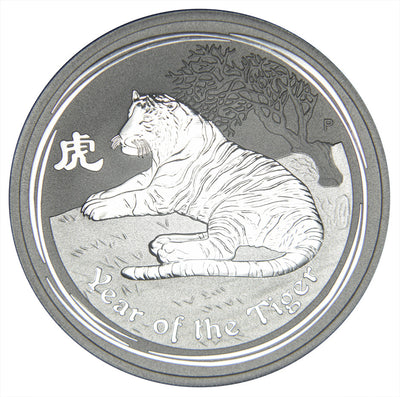2010 Australia Lunar Tiger Series II Gem BU 1 oz. Silver