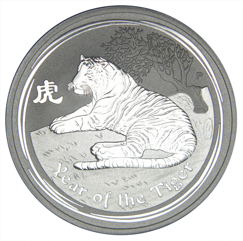 2010 Australia Lunar Tiger Series II Gem BU 1 oz. Silver