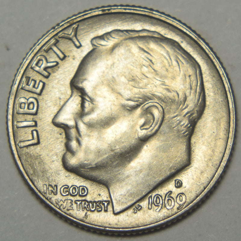 1969-D Roosevelt Dime Brilliant Uncirculated