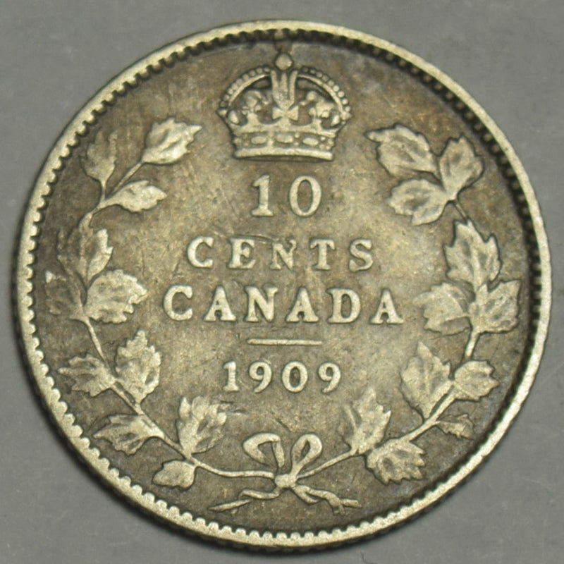 1909 Canadian 10 Cents . . . . Fine