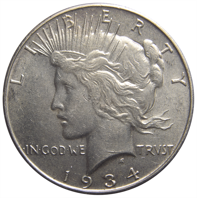 1934-S Peace Dollar Select Brilliant Uncirculated