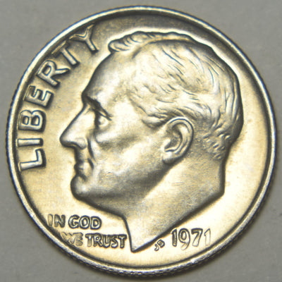 1971 Roosevelt Dime Brilliant Uncirculated