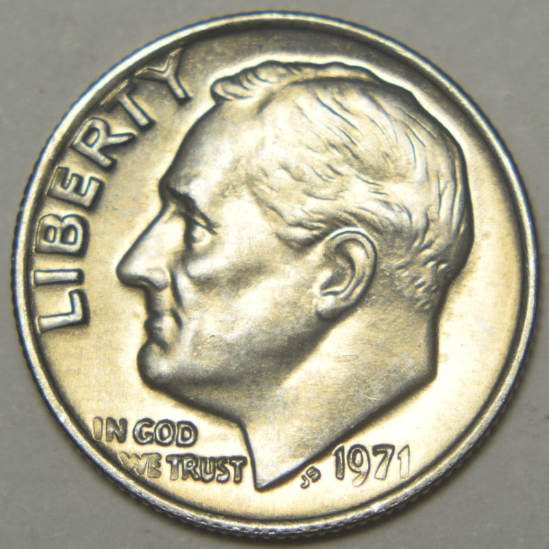 1971 Roosevelt Dime Brilliant Uncirculated